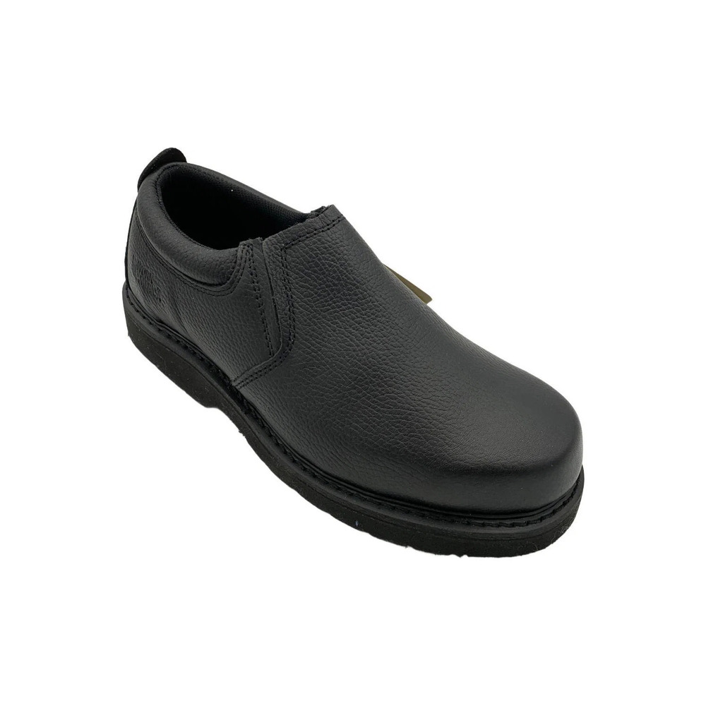 Work America Men's Work Slip-On Work Loafer Black - Extra Wide